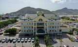 Regeringsgebouw in Philipsburg op Sint Maarten. 