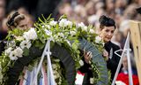 Burgemeester Femke Halsema tijdens de Nationale Dodenherdenking op de Dam in 2022. 