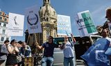 Aanhangers van de radicaal-rechtse Alternative für Deutschland (AfD) op campagne voor de Europese verkiezingen, eerder deze maand in Dresden.