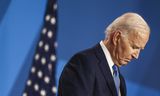 Amerikaanse president Joe Biden tijdens de NAVO-top in juli.