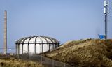 De buitenkant van de kernreactor in het Noord-Hollandse Petten.