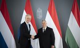 Geert Wilders en Viktor Orbán eind april in de Hongaarse hoofdstad Boedapest.