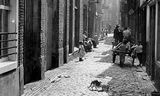 De Lange Lijnstraat in Rotterdam omstreeks 1906.