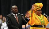 President Cyril Ramaphosa legt vrijdagochtend de eed af bij zijn installatie als lid van de Nationale Assemblee in Kaapstad. 