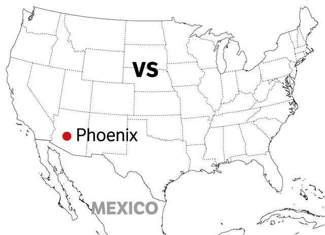 In de Amerikaanse woestijnstad Phoenix is het zo heet dat je op de stoep een ei kan bakken