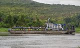 Een boot op de Congo-rivier.