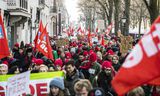 WOinActie, het platform van wetenschappers aan Nederlandse universiteiten, in 2018 tijdens protesten tegen overheidsbezuinigingen.