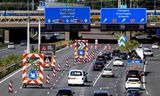 Drukte door werkzaamheden op de A10. 