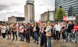 Studenten en docenten van universiteiten en hogescholen protesteerden op zaterdag 22 juni in Utrecht tegen de bezuinigingen op hoger onderwijs en onderzoek.