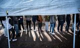 De opvanglocatie voor asielzoekers in het Brabantse Budel. Foto Kees van de Veen 