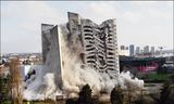 Flatgebouw Le Tripode in Nantes uit 1972 werd in 2005 opgeblazen