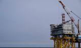 Platform Alfa in de Noordzee, ter hoogte van Scheveningen. Het gaat de energie van een kavel windmolens verwerken.