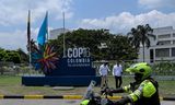 Conferentiecentrum in Cali, Colombia, waar de komende twee weken de VN-biodiversiteitstop zal plaatsvinden.  Foto Joaquin Sarmiento/AFP 