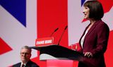 De Britse Chancellor of the Exchequer Rachel Reeves in september tijdens het congres van Labour in Liverpool.  