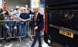 Erik ten Hag eerder deze maand voor het uitduel tegen Brighton Hove &amp; Albion, een wedstrijd die Manchester United met 2-0 won.