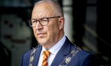 De vertrekkende burgemeester van Rotterdam, Ahmed Aboutaleb. 