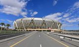 Het King Abdullah Sports City-stadion in de Soedische stad Jeddah is een van de beoogde speellocaties van het WK voetbal in 2034.