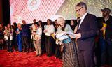 Premiere All is well in Tuschinski, rechts Peter Lataster en Petra Lataster-Czisch 