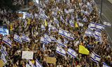 Zondag gingen duizenden mensen in Tel Aviv de straat op om een akkoord over de vrijlating van gijzelaars te eisen. 