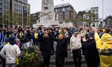 Supporters van Maccabi Tel Aviv op De Dam.