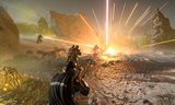 Robots en insectachtige aliens verslaan in Helldivers 2.