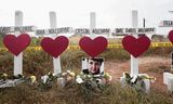 Herdenking van de slachtoffers van de schietpartij in Sutherland Springs, op 7 november 2017.