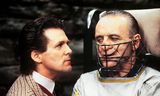 Anthony Hopkins als Hannibal Lecter (rechts) in ‘The Silence of the Lambs’. Foto Kippa 