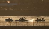  Hulpdiensten zochten donderdag op de Potomac-rivier naar slachtoffers van het ongeluk. Foto Andrew Caballero-Reynolds/AFP   