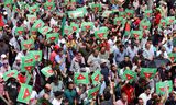 Pro-Palestina demonstratie in de Jordaanse hoofdstad Amman, 26 april.