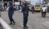 Congolese verkeersagenten die verbonden zijn aan de M23-rebellen regelen het verkeer in Goma, op 17 februari. Foto Michel Lunanga/AFP 