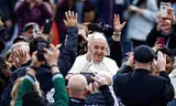 Paus Franciscus vorige week op het Sint-Pietersplein in Rome.