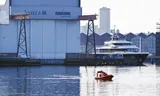 De Vlissingse scheepswerf van Amels, dat deel uitmaakt van Damen Shipyards. 