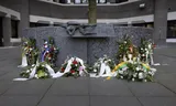 De jaarlijkse bijeenkomst in Den Haag georganiseerd ter nagedachtenis aan de tijdens de oorlog gevallen journalisten Foto  Laurens van Putten/ ANP