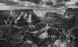 De samenvloeiing van de Colorado en de Little Colorado, gezien vanuit het gebied van de Navajo. Na dit punt begint het nationaal park Grand Canyon. Arizona, Verenigde Staten, 2010.