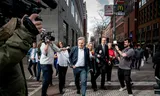 Pieter Omtzigt verlaat het ministerie van Algemene Zaken na afloop van een gesprek met de coalitiepartijen en premier Dick Schoof, nadat de Kamer tegen het EU-defensieplan van de Europese Commissie stemde. Foto Bart Maat   