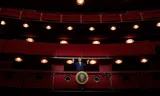 Donald Trump in het John F. Kennedy Center in Washington DC.