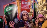 Pro-Israëlische demonstranten in Londen. Foto Lab Ky Mo/SOPA Images/LightRocket via Getty Images