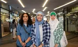 Souhad Yalte (rechts) met haar dochters Daniya en Sofiyya.