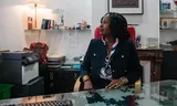 Mahi Traoré, rector van de Parijse middelbare school voor glaskunst Lucas de Nehou.   