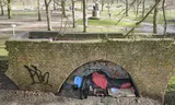 De verblijfplaats van een dakloze in Nijmegen. 