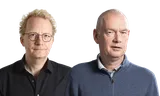 Links Arjen Fortuin, rechts zijn opvolger Herman Staal. 