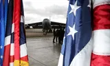 Een Amerikaanse B-52H-bommenwerper in het VK, 11 maart 2025. 