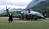 President Donald Trump arriveert voor de G7-top in Kananaskis, Canada, op 15 juni 2025.
