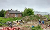 Graafwerkzaamheden door Stedin in  Hoeksche Waard. Foto Walter Herfst   