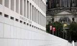 Het Humboldt Forum in het herbouwde Stadtschloss van Berlijn op de dag van de opening, dinsdag 20 juli.