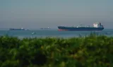 Olietanker Marabella Sun (voorheen Piltene) ter hoogte van Borssele.