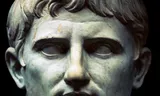 Buste  Keizer Augustus, 1ste eeuw v. Chr. in Vaticaanse musea, Rome