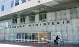Gebouw van het Openbaar Ministerie op het IJdock, in Amsterdam. 