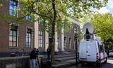 Media voor de rechtbank na de eerste pro-formazitting rond de kunstroof in het Drents Museum. Foto VINCENT JANNINK/ ANP  