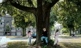 Kinderen aan het spelen in Heerlen.